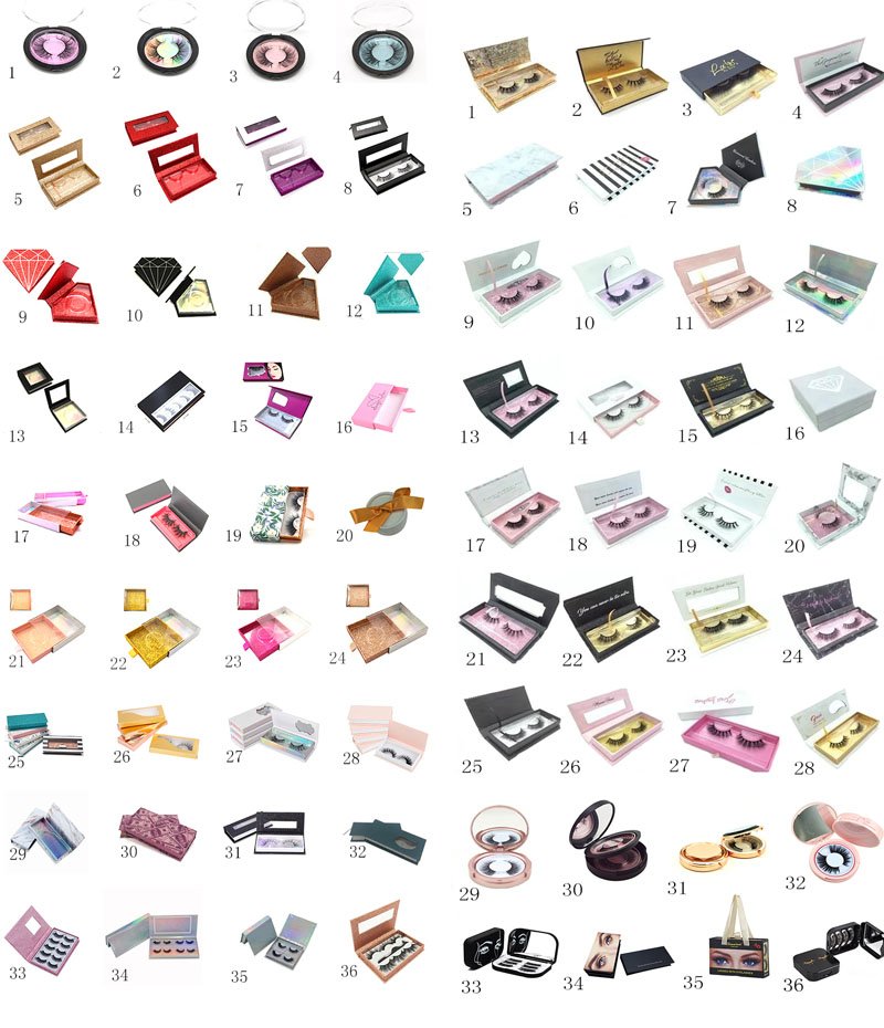 Eyelashes logo boxes