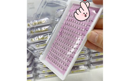 Short pointy end tape Pre-made fans eyelashes and pointy midde tape pre fanned lashes ,can get fast delivery from Genleelai