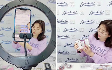  Pre made fan lashes extension live stream show